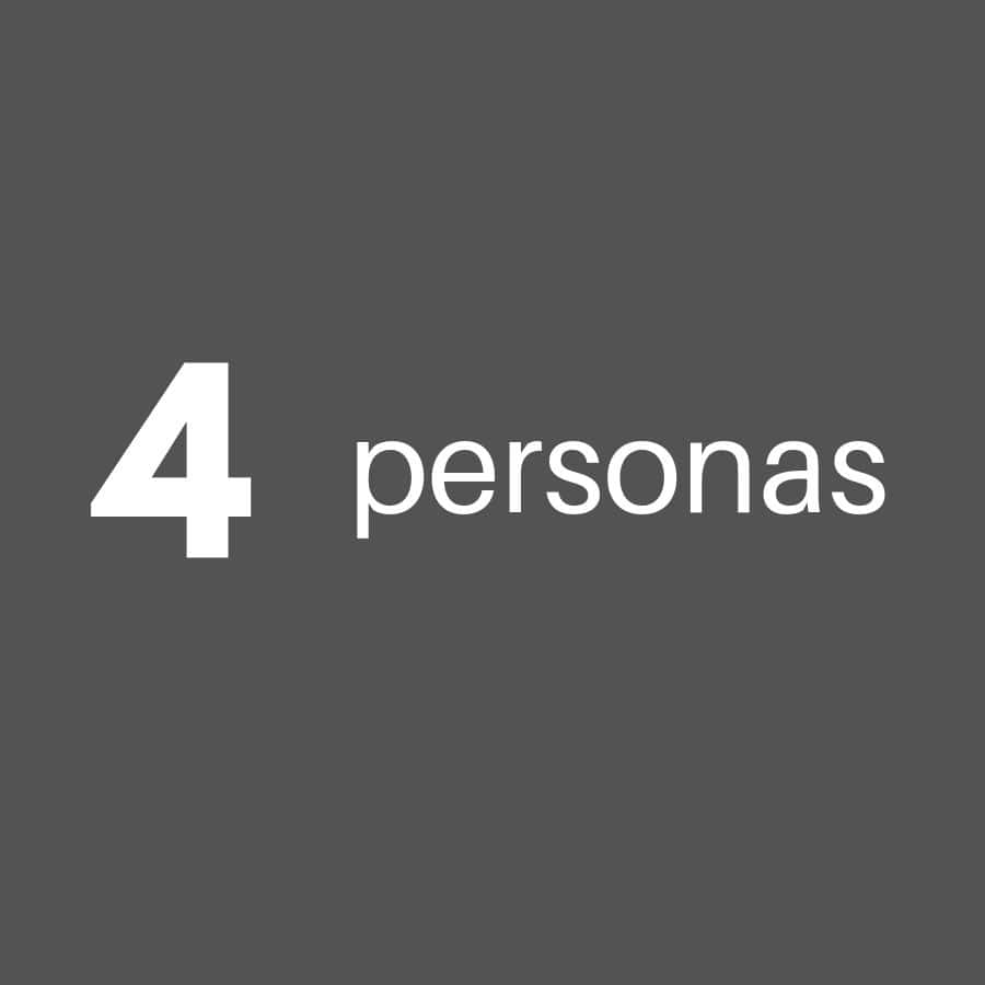 4 personas