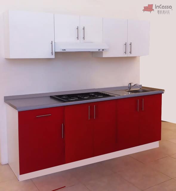 InCassa Muebles Edomex mueblería CDMX Cocina integral AVIÑON 2.20m diseñada para PARRILLA 1