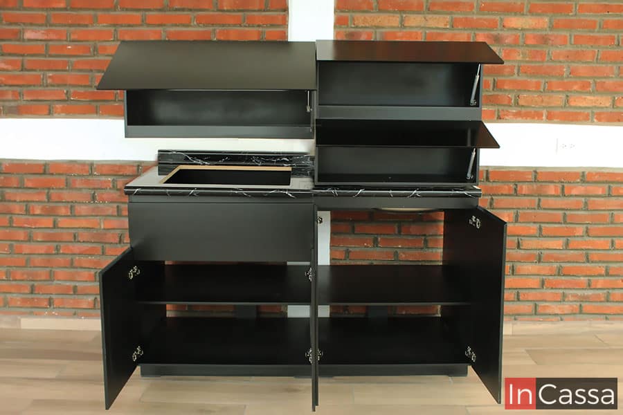 InCassa Muebles Edomex mueblería CDMX Cocina Integral ACRA 1.50m diseñada para PARRILLA 2