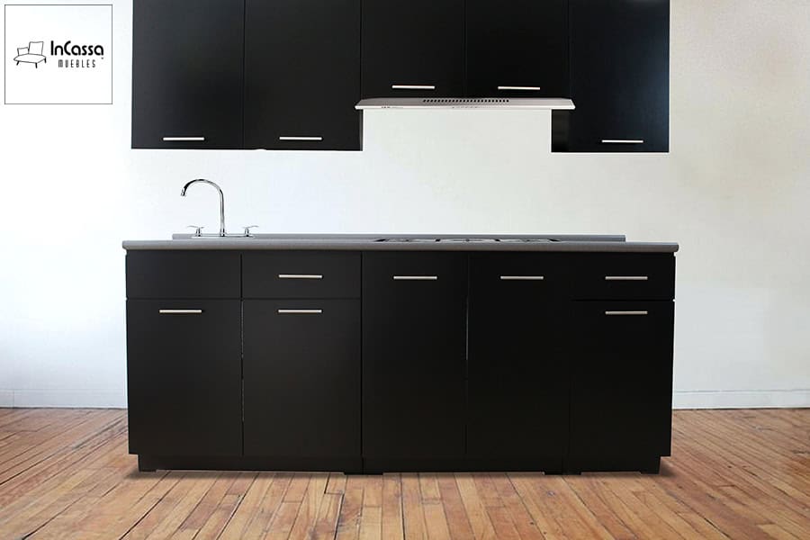 InCassa Muebles Edomex mueblería CDMX Cocina integral ÁFRICA 2.10m diseñada para PARRILLA 2