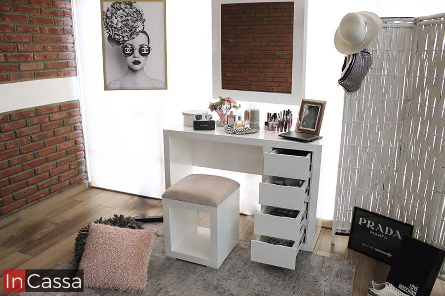 InCassa Muebles Edomex mueblería CDMX Tocador Modelo ALASKA 4