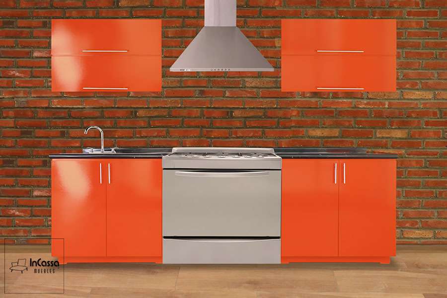 InCassa Muebles Edomex mueblería CDMX Cocina integral ALEJANDRIA 2.90m diseñada para ESTUFA 2