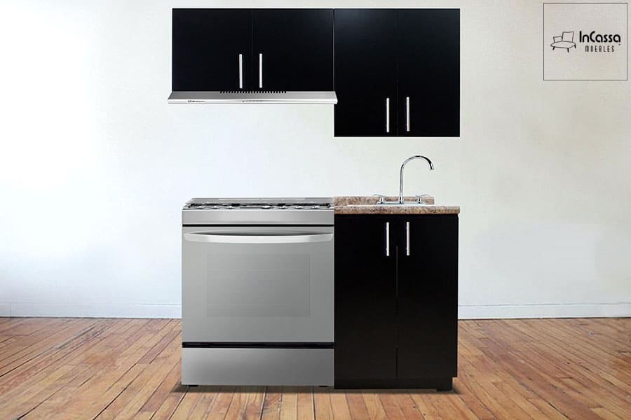 InCassa Muebles Edomex mueblería CDMX Cocina Integral ALMERÍA 1.40m diseñada para ESTUFA 1
