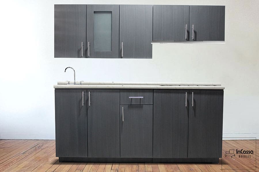 InCassa Muebles Edomex mueblería CDMX Cocina integral AMARANTE 1.90m diseñada para PARRILLA 1