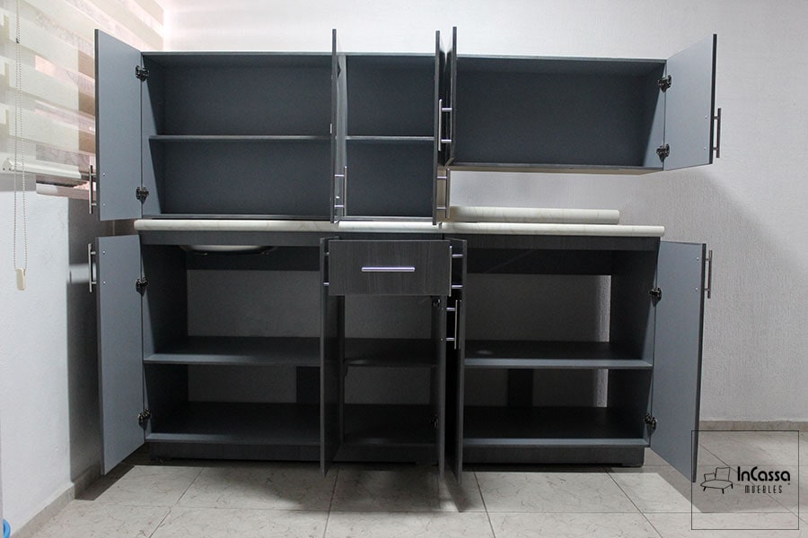 InCassa Muebles Edomex mueblería CDMX Cocina integral AMARANTE 1.90m diseñada para PARRILLA 2
