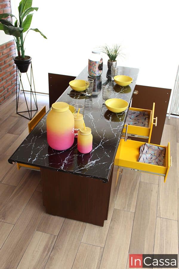 InCassa Muebles Edomex mueblería CDMX Isla Minimalista para Cocina Modelo AMEALCO 12