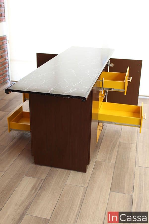 InCassa Muebles Edomex mueblería CDMX Isla Minimalista para Cocina Modelo AMEALCO 20