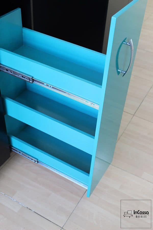 InCassa Muebles Edomex mueblería CDMX Cocina integral AMSTERDAM 2.10m diseñada para PARRILLA 5