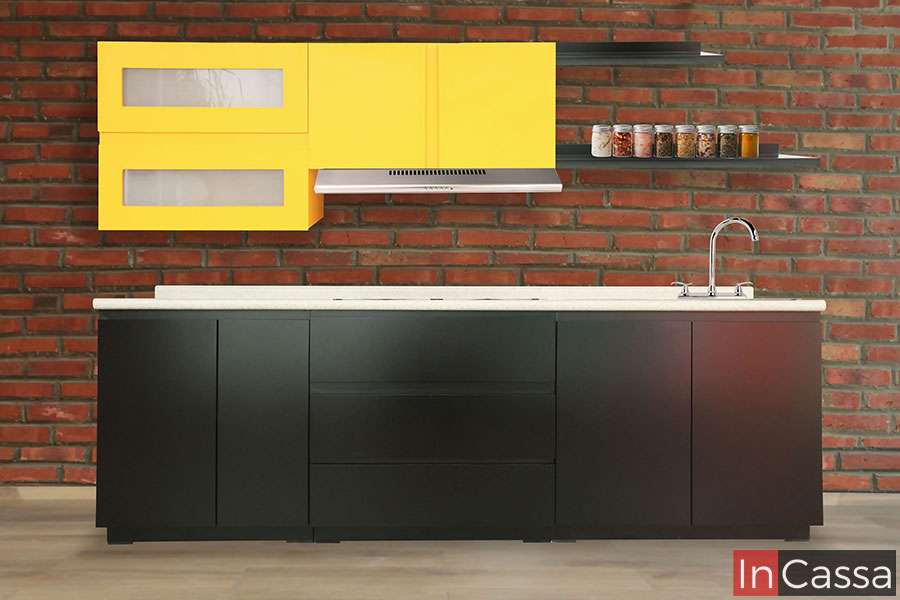 InCassa Muebles Edomex mueblería CDMX Cocina integral ANAPOLIS 2.40m diseñada para PARRILLA 1