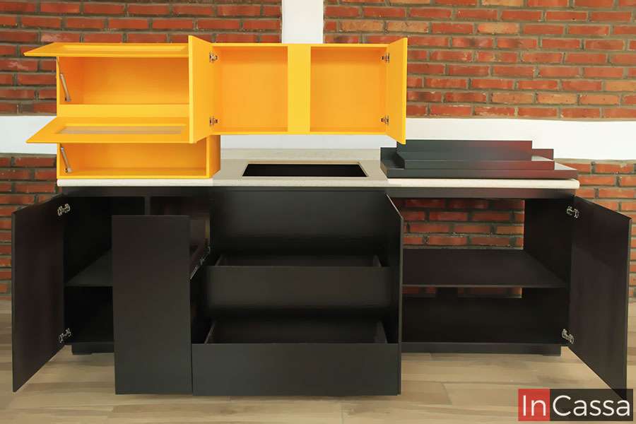 InCassa Muebles Edomex mueblería CDMX Cocina integral ANAPOLIS 2.40m diseñada para PARRILLA 2