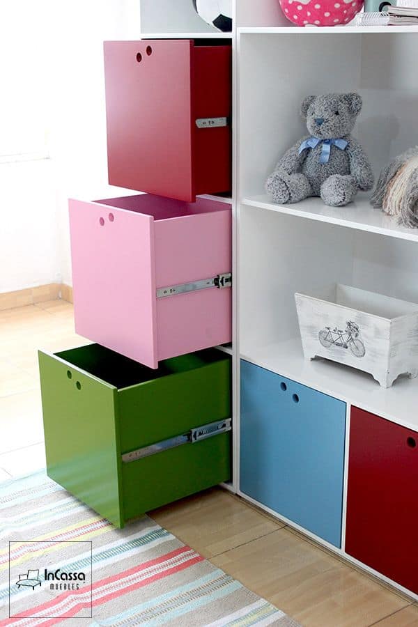 InCassa Muebles Edomex mueblería CDMX Organizador Infantil Modelo ANDY 3