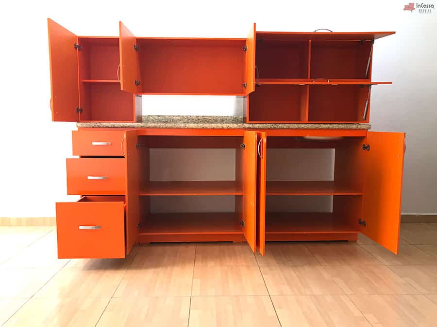 InCassa Muebles Edomex mueblería CDMX Cocina integral ANGOLA 2.10m diseñada para PARRILLA 2