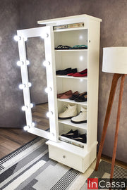 Zapatera con Espejo Tipo Vanity Modelo ANNECY