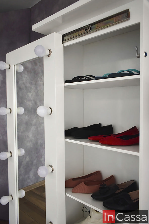 Zapatera con Espejo Tipo Vanity Modelo ANNECY