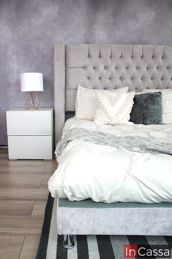 Recámara tapizada Capitonada Modelo AQUISMON King Size