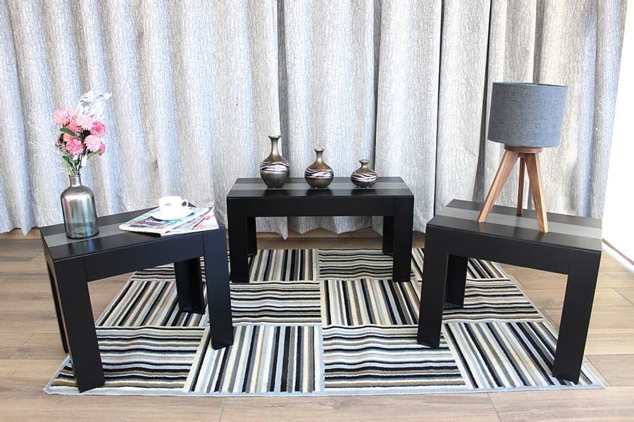 InCassa Muebles Edomex mueblería CDMX Set de 3 Mesas de Centro Modelo ARABIA 2