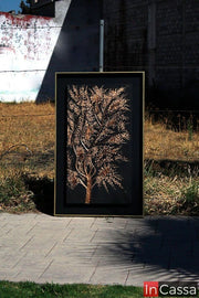 InCassa Muebles Edomex mueblería CDMX Cuadro decorativo Árbol Gold 1