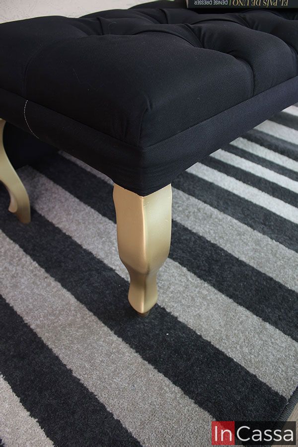 InCassa Muebles Edomex mueblería CDMX Banca pie de cama tapizada capitonada ARGEL 3