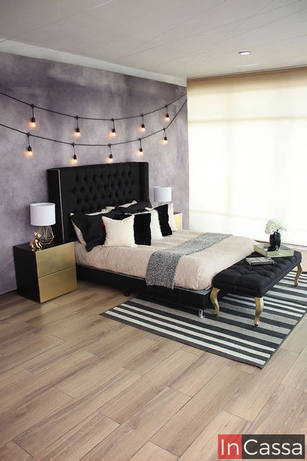 InCassa Muebles Edomex mueblería CDMX Recámara tapizada Capitonada Modelo ARGEL 1