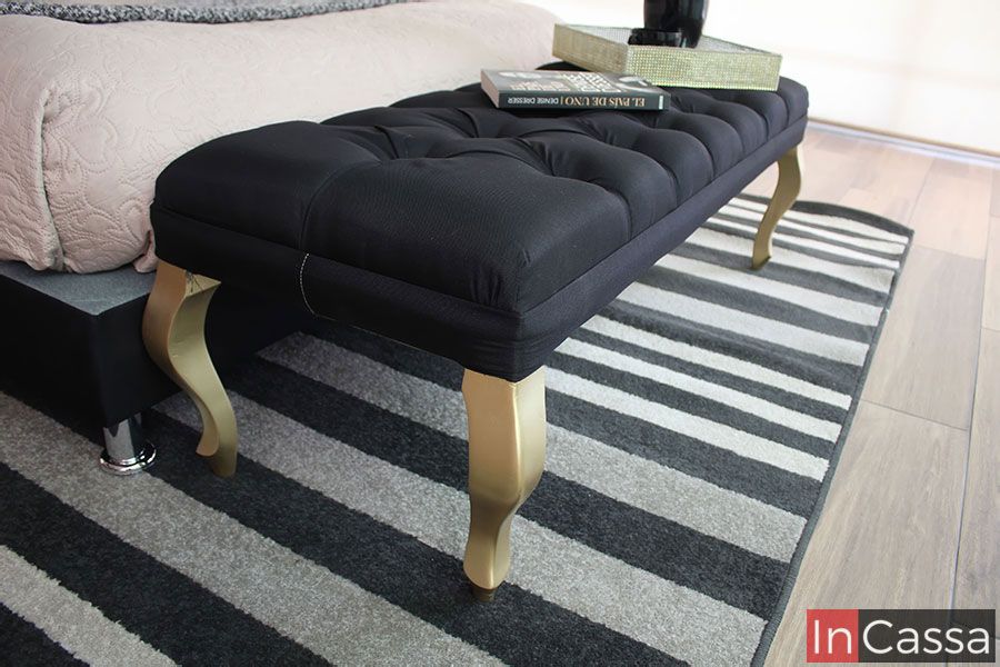 InCassa Muebles Edomex mueblería CDMX Recámara tapizada Capitonada Modelo ARGEL 6