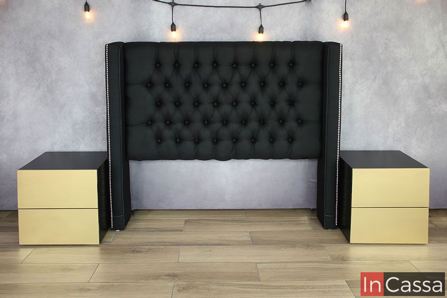 InCassa Muebles Edomex mueblería CDMX Recámara tapizada Capitonada Modelo ARGEL 8