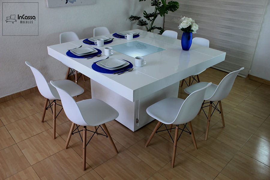 InCassa Muebles Edomex mueblería CDMX Antecomedor Modelo ARGOS con luz 7