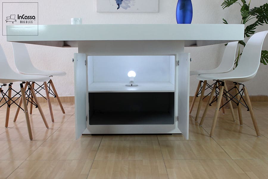 InCassa Muebles Edomex mueblería CDMX Antecomedor Modelo ARGOS con luz 8