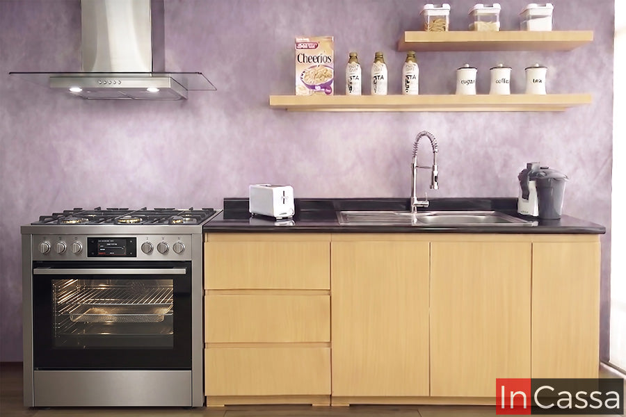 Cocina integral ASPEN 2.60m diseñada para ESTUFA