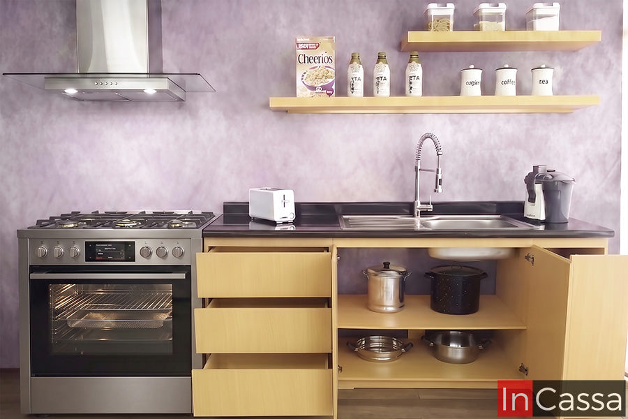 Cocina integral ASPEN 2.60m diseñada para ESTUFA