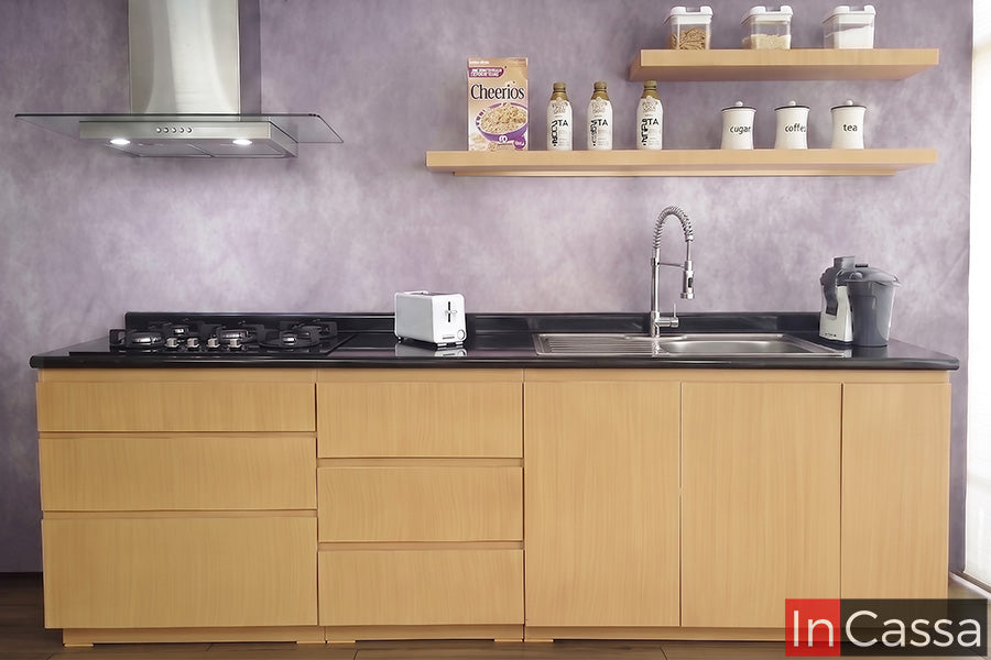 Cocina integral OYAMEL 2.60m diseñada para PARRILLA