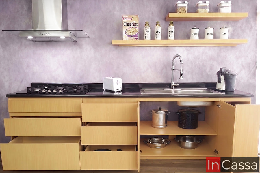 Cocina integral ASPEN 2.60m diseñada para PARRILLA