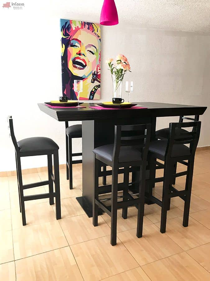InCassa Muebles Edomex mueblería CDMX Comedor Alto Modelo ATLANTA 5