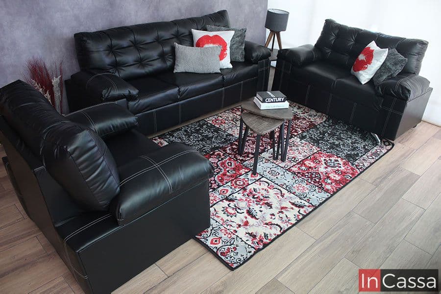 InCassa Muebles Edomex mueblería CDMX Sala 3 piezas Modelo ATLIXCO 1
