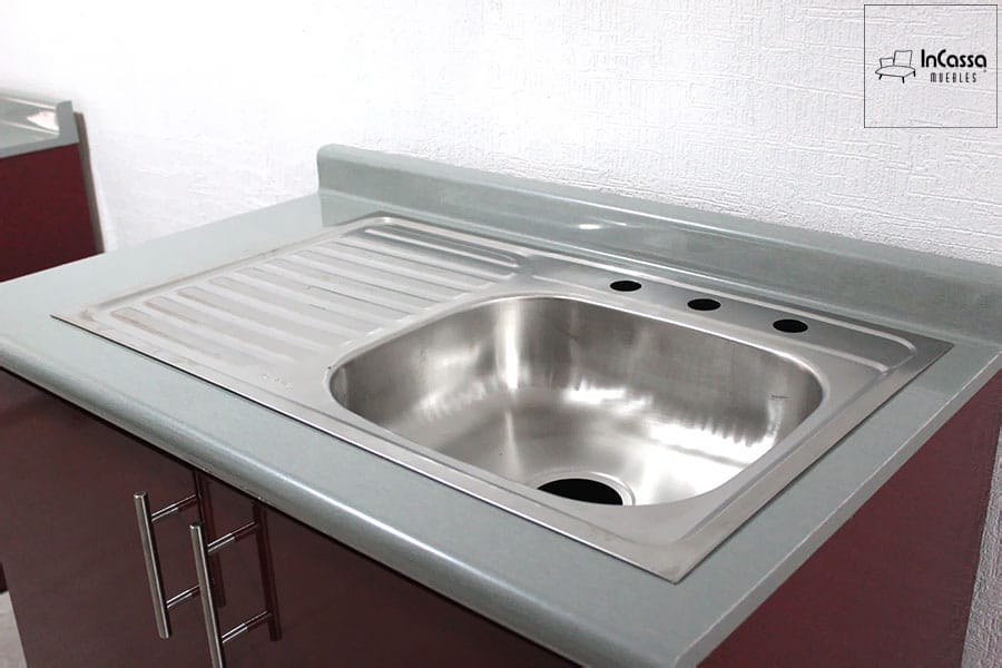 InCassa Muebles Edomex mueblería CDMX Cocina integral AVIÑON 2.20m diseñada para ESTUFA 3