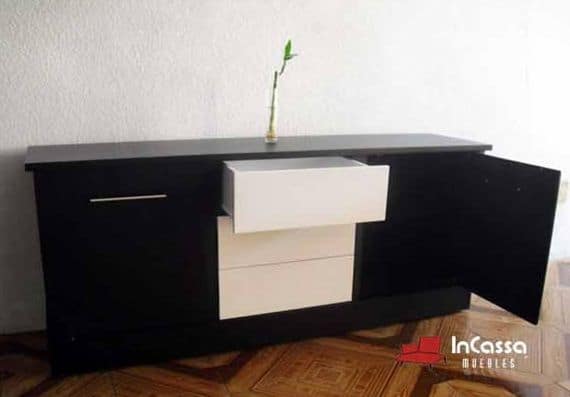 InCassa Muebles Edomex mueblería CDMX Bufetero Minimalista Modelo CADIZ 2