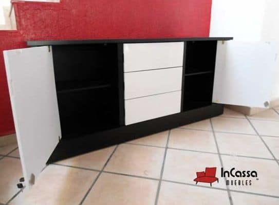 InCassa Muebles Edomex mueblería CDMX Bufetero Minimalista Modelo CADIZ 3
