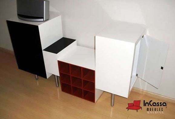 InCassa Muebles Edomex mueblería CDMX Bufetero Minimalista Modelo CARIBE 2