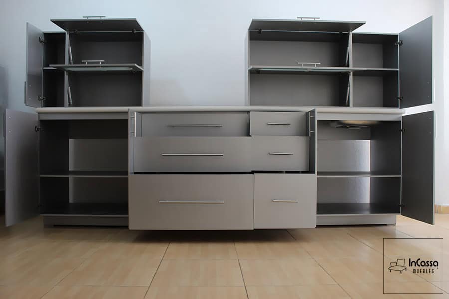 InCassa Muebles Edomex mueblería CDMX Cocina integral BAHAMAS 2.80m diseñada para PARRILLA 6