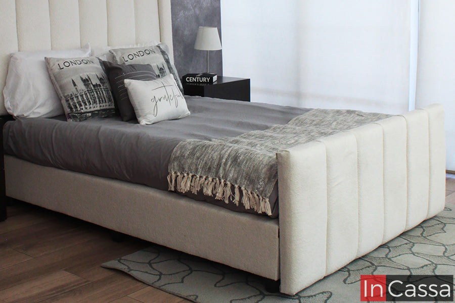 Base de Cama Tapizada Estilo Nube Modelo LOIRA