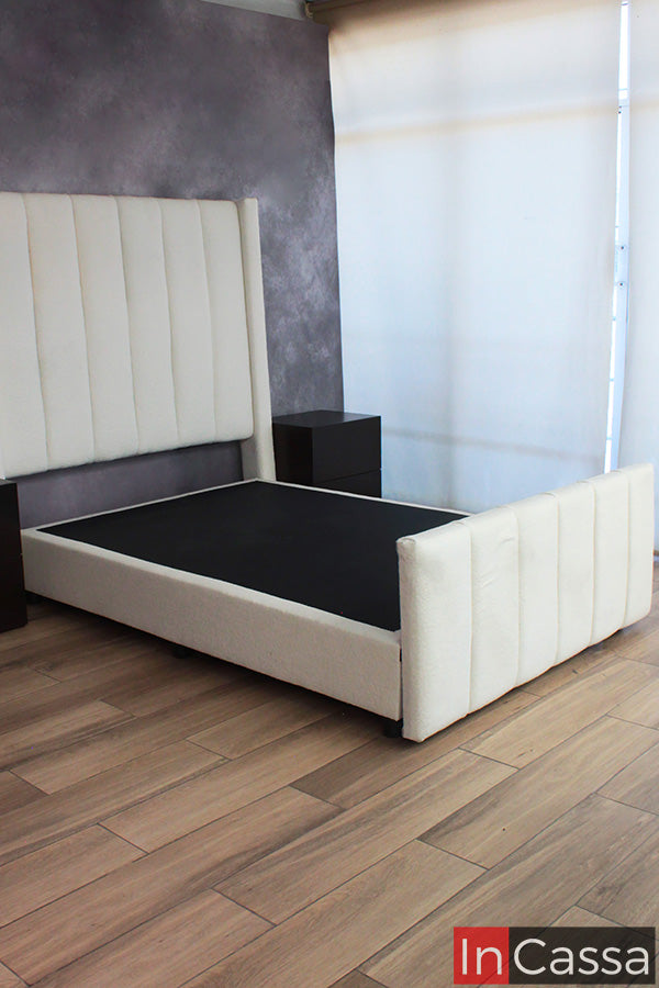Base de Cama Tapizada Estilo Nube Modelo LOIRA