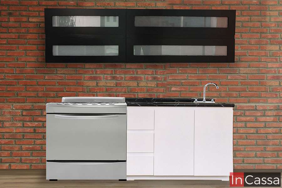 InCassa Muebles Edomex mueblería CDMX Cocina Integral BEIRUT 2.10m diseñada para ESTUFA 1