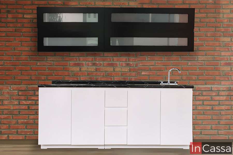 InCassa Muebles Edomex mueblería CDMX Cocina Integral BEIRUT 2.10m diseñada para PARRILLA 1