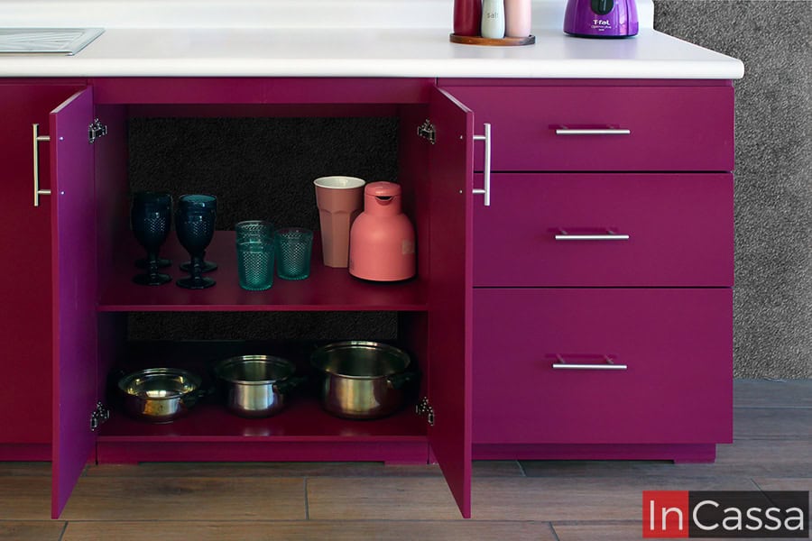 Cocina integral BERLIN 2.10m diseñada para PARRILLA