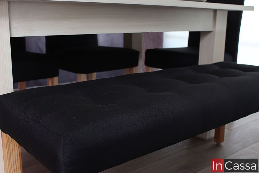 InCassa Muebles Edomex mueblería CDMX Comedor con banca Modelo BISÁU 8