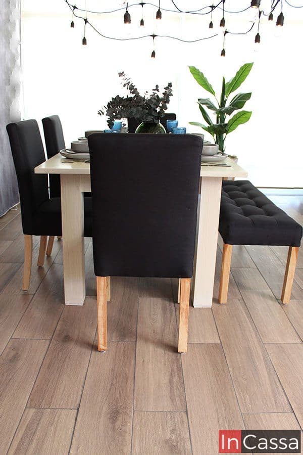 InCassa Muebles Edomex mueblería CDMX Comedor con banca Modelo BISÁU 6