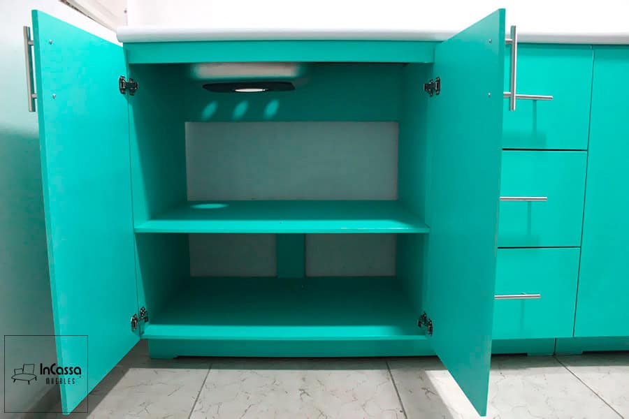 InCassa Muebles Edomex mueblería CDMX Cocina integral BOGOTÁ 2.40m diseñada para ESTUFA 7