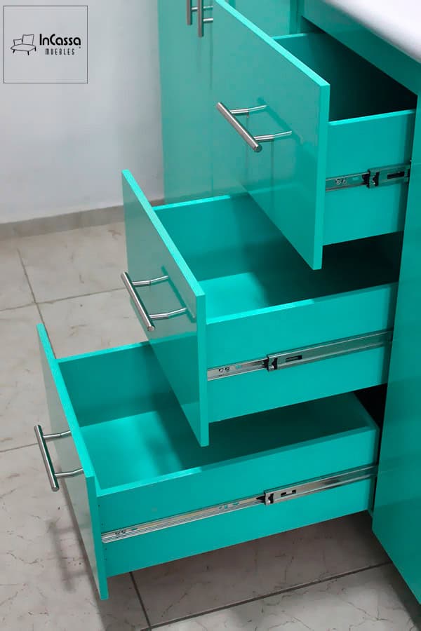 InCassa Muebles Edomex mueblería CDMX Cocina integral BOGOTÁ 2.40m diseñada para ESTUFA 8