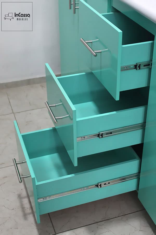 InCassa Muebles Edomex mueblería CDMX Cocina integral BOGOTÁ 2.40m diseñada para PARRILLA 8