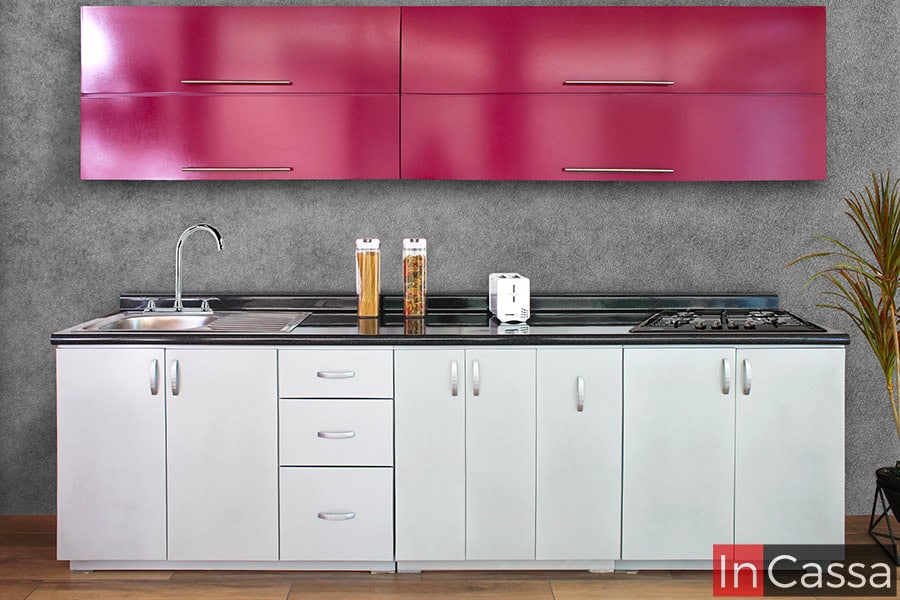 Cocina integral BOLONIA 2.80m diseñada para PARRILLA