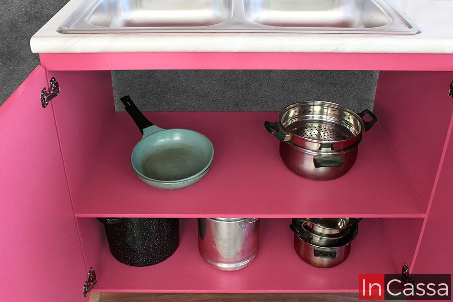 Cocina integral BRAGANZA 2.20m diseñada para PARRILLA